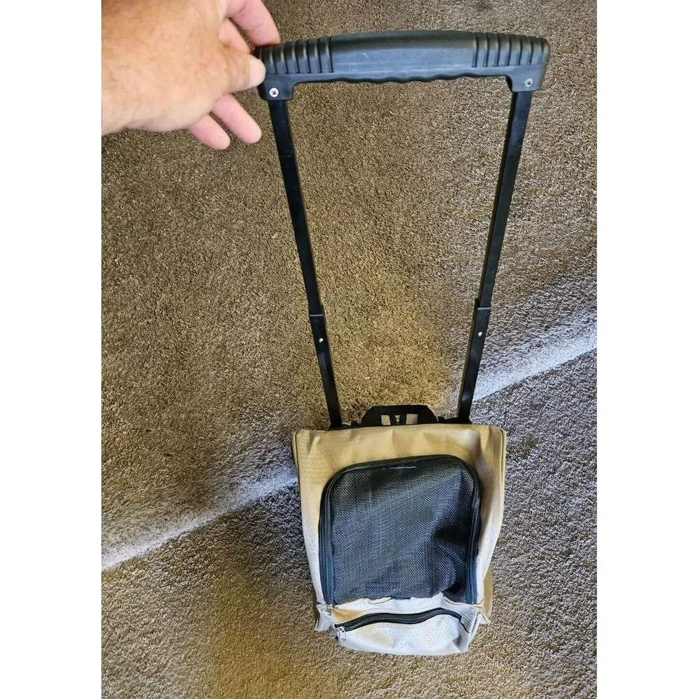 Casual Canine brand Dog Cat Pet/Carrier/Bag/Backpack/Wheels - - Tan‎